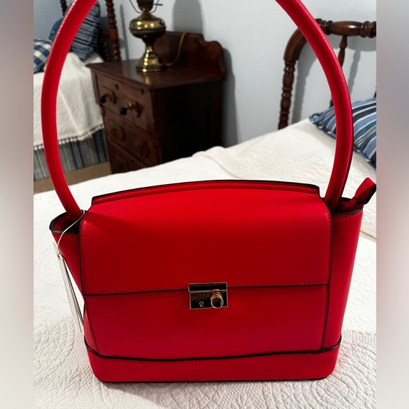 Clearance!  New!  Isabelle vegan leather handbag w/ gold hardware - Picture 1 of 12